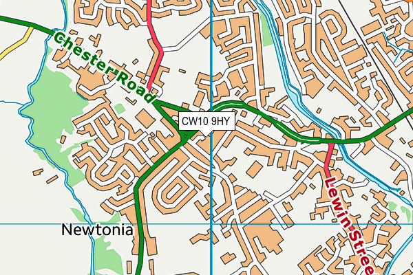 CW10 9HY map - OS VectorMap District (Ordnance Survey) CW10 9HY map - OS VectorMap District (Ordnance Survey)
