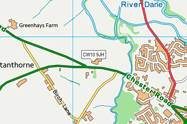 CW10 9JH map - OS VectorMap District (Ordnance Survey) CW10 9JH map - OS VectorMap District (Ordnance Survey)