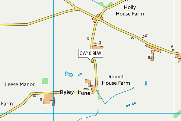 CW10 9LW map - OS VectorMap District (Ordnance Survey) CW10 9LW map - OS VectorMap District (Ordnance Survey)
