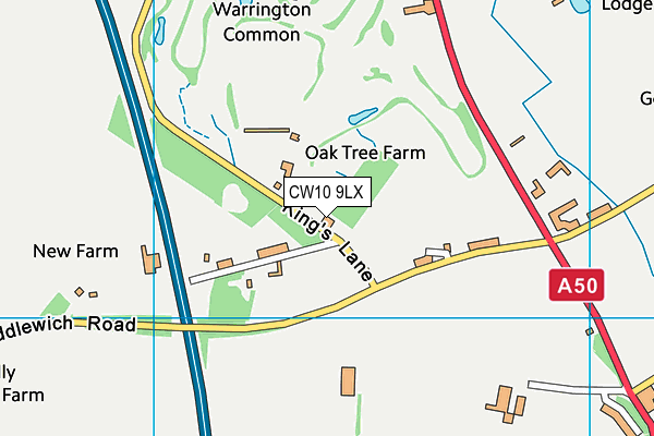 CW10 9LX map - OS VectorMap District (Ordnance Survey) CW10 9LX map - OS VectorMap District (Ordnance Survey)