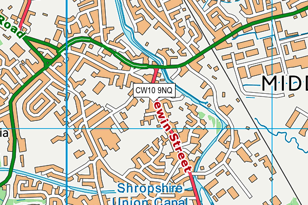 CW10 9NQ map - OS VectorMap District (Ordnance Survey) CW10 9NQ map - OS VectorMap District (Ordnance Survey)