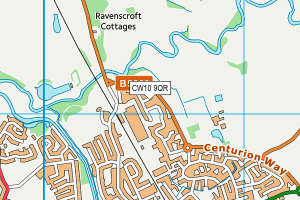 CW10 9QR map - OS VectorMap District (Ordnance Survey) CW10 9QR map - OS VectorMap District (Ordnance Survey)