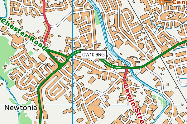 CW10 9RG map - OS VectorMap District (Ordnance Survey) CW10 9RG map - OS VectorMap District (Ordnance Survey)