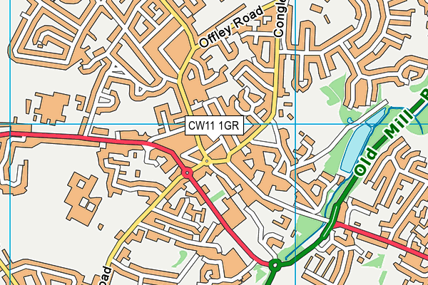CW11 1GR map - OS VectorMap District (Ordnance Survey) CW11 1GR map - OS VectorMap District (Ordnance Survey)