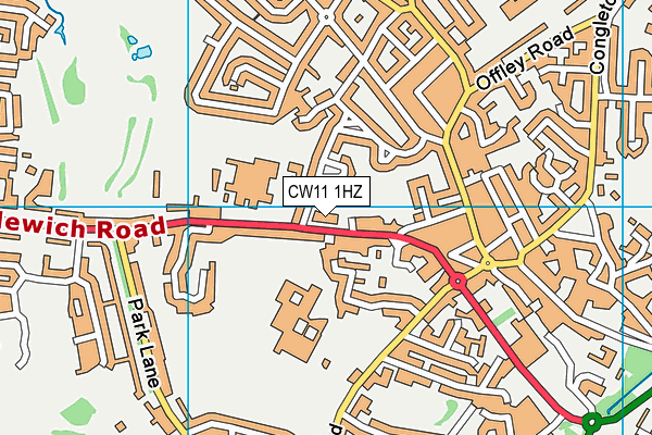 CW11 1HZ map - OS VectorMap District (Ordnance Survey) CW11 1HZ map - OS VectorMap District (Ordnance Survey)