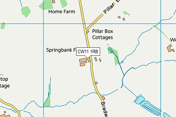 CW11 1RB map - OS VectorMap District (Ordnance Survey) CW11 1RB map - OS VectorMap District (Ordnance Survey)