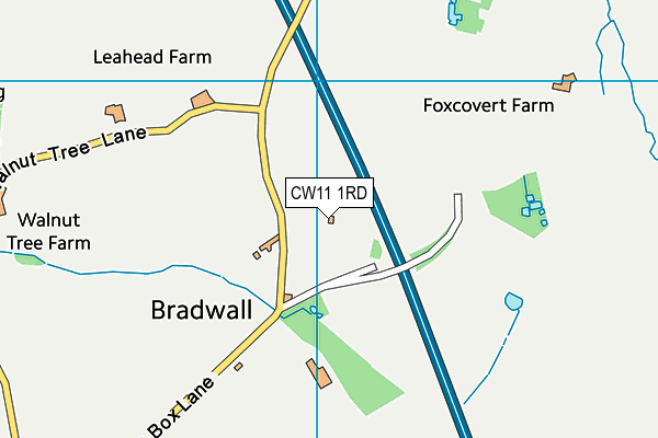 CW11 1RD map - OS VectorMap District (Ordnance Survey) CW11 1RD map - OS VectorMap District (Ordnance Survey)