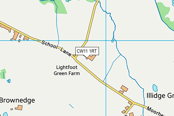CW11 1RT map - OS VectorMap District (Ordnance Survey) CW11 1RT map - OS VectorMap District (Ordnance Survey)