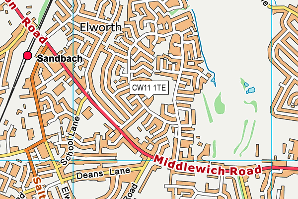 CW11 1TE map - OS VectorMap District (Ordnance Survey) CW11 1TE map - OS VectorMap District (Ordnance Survey)