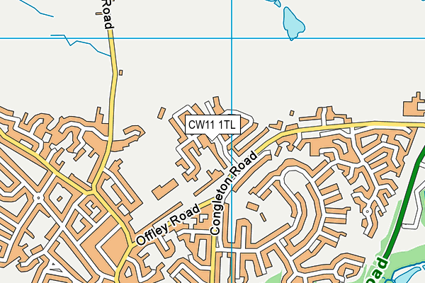 CW11 1TL map - OS VectorMap District (Ordnance Survey) CW11 1TL map - OS VectorMap District (Ordnance Survey)