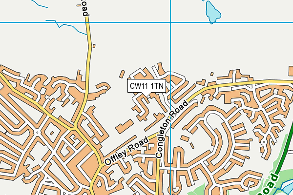 CW11 1TN map - OS VectorMap District (Ordnance Survey) CW11 1TN map - OS VectorMap District (Ordnance Survey)