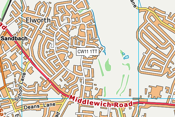 CW11 1TT map - OS VectorMap District (Ordnance Survey) CW11 1TT map - OS VectorMap District (Ordnance Survey)