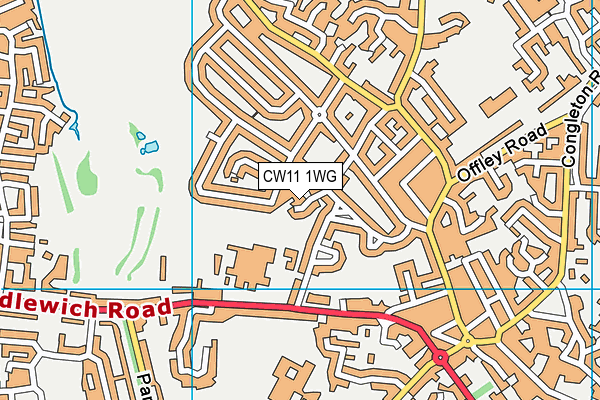 CW11 1WG map - OS VectorMap District (Ordnance Survey) CW11 1WG map - OS VectorMap District (Ordnance Survey)