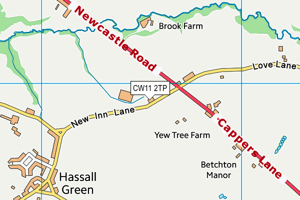 CW11 2TP map - OS VectorMap District (Ordnance Survey) CW11 2TP map - OS VectorMap District (Ordnance Survey)