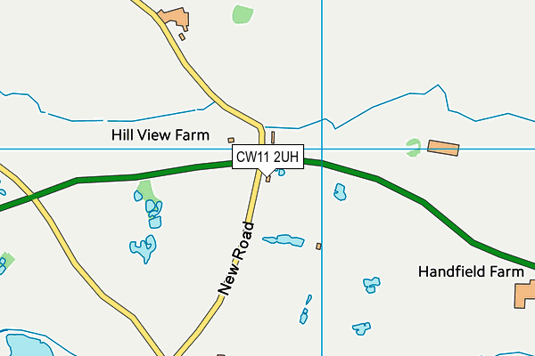 CW11 2UH map - OS VectorMap District (Ordnance Survey) CW11 2UH map - OS VectorMap District (Ordnance Survey)