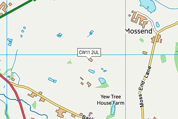 CW11 2UL map - OS VectorMap District (Ordnance Survey) CW11 2UL map - OS VectorMap District (Ordnance Survey)