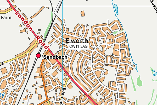 CW11 3AG map - OS VectorMap District (Ordnance Survey) CW11 3AG map - OS VectorMap District (Ordnance Survey)