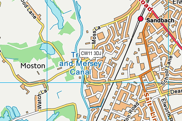 CW11 3DJ map - OS VectorMap District (Ordnance Survey) CW11 3DJ map - OS VectorMap District (Ordnance Survey)