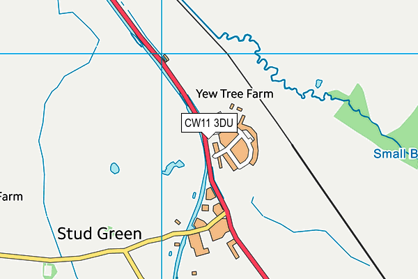 CW11 3DU map - OS VectorMap District (Ordnance Survey) CW11 3DU map - OS VectorMap District (Ordnance Survey)