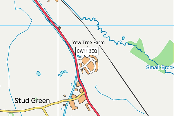CW11 3EQ map - OS VectorMap District (Ordnance Survey) CW11 3EQ map - OS VectorMap District (Ordnance Survey)