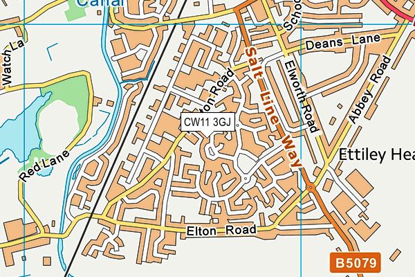 CW11 3GJ map - OS VectorMap District (Ordnance Survey) CW11 3GJ map - OS VectorMap District (Ordnance Survey)
