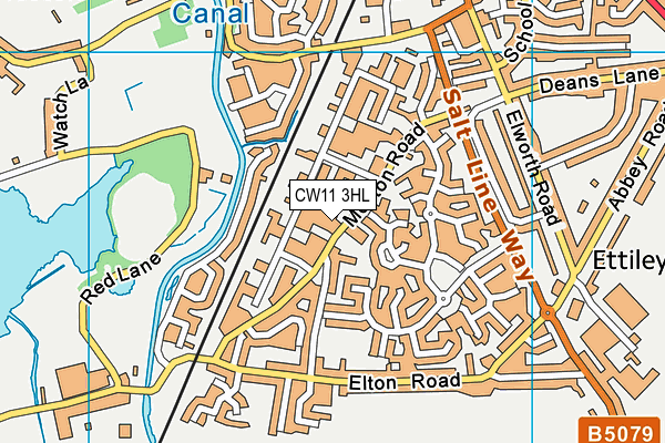 CW11 3HL map - OS VectorMap District (Ordnance Survey) CW11 3HL map - OS VectorMap District (Ordnance Survey)