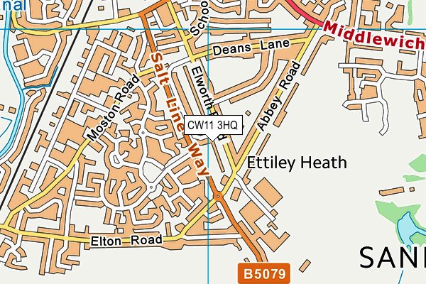 CW11 3HQ map - OS VectorMap District (Ordnance Survey) CW11 3HQ map - OS VectorMap District (Ordnance Survey)