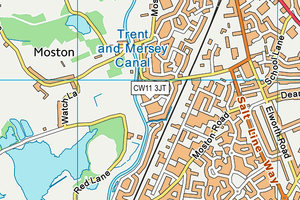 CW11 3JT map - OS VectorMap District (Ordnance Survey) CW11 3JT map - OS VectorMap District (Ordnance Survey)