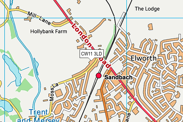 CW11 3LD map - OS VectorMap District (Ordnance Survey) CW11 3LD map - OS VectorMap District (Ordnance Survey)