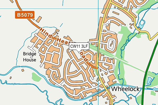 CW11 3LF map - OS VectorMap District (Ordnance Survey) CW11 3LF map - OS VectorMap District (Ordnance Survey)