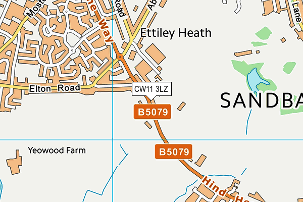 CW11 3LZ map - OS VectorMap District (Ordnance Survey) CW11 3LZ map - OS VectorMap District (Ordnance Survey)