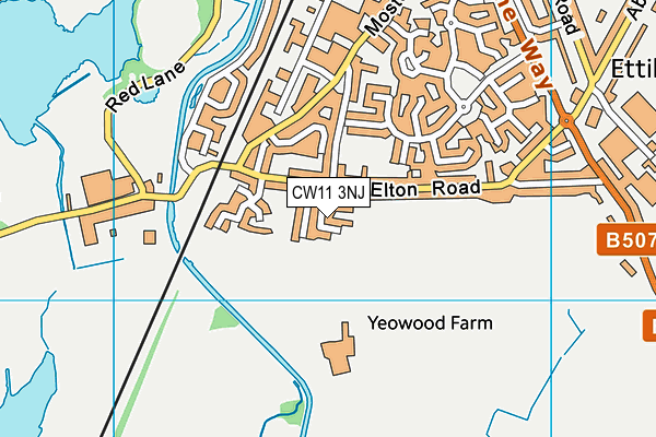 CW11 3NJ map - OS VectorMap District (Ordnance Survey) CW11 3NJ map - OS VectorMap District (Ordnance Survey)