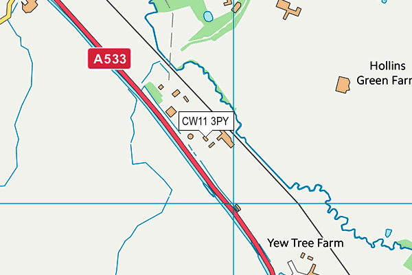 CW11 3PY map - OS VectorMap District (Ordnance Survey) CW11 3PY map - OS VectorMap District (Ordnance Survey)