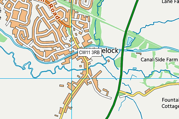 CW11 3RB map - OS VectorMap District (Ordnance Survey) CW11 3RB map - OS VectorMap District (Ordnance Survey)