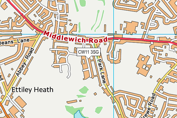CW11 3SG map - OS VectorMap District (Ordnance Survey) CW11 3SG map - OS VectorMap District (Ordnance Survey)