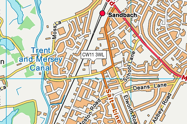 CW11 3WL map - OS VectorMap District (Ordnance Survey) CW11 3WL map - OS VectorMap District (Ordnance Survey)