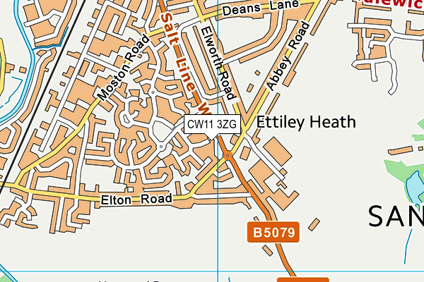 CW11 3ZG map - OS VectorMap District (Ordnance Survey) CW11 3ZG map - OS VectorMap District (Ordnance Survey)