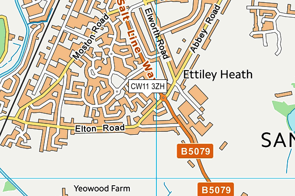 CW11 3ZH map - OS VectorMap District (Ordnance Survey) CW11 3ZH map - OS VectorMap District (Ordnance Survey)