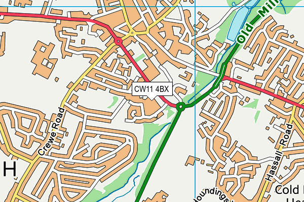 CW11 4BX map - OS VectorMap District (Ordnance Survey) CW11 4BX map - OS VectorMap District (Ordnance Survey)