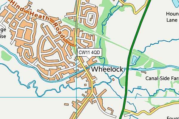 CW11 4QD map - OS VectorMap District (Ordnance Survey) CW11 4QD map - OS VectorMap District (Ordnance Survey)