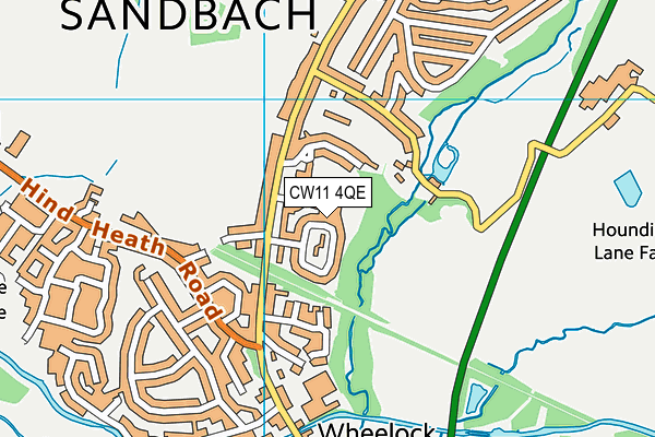 CW11 4QE map - OS VectorMap District (Ordnance Survey) CW11 4QE map - OS VectorMap District (Ordnance Survey)