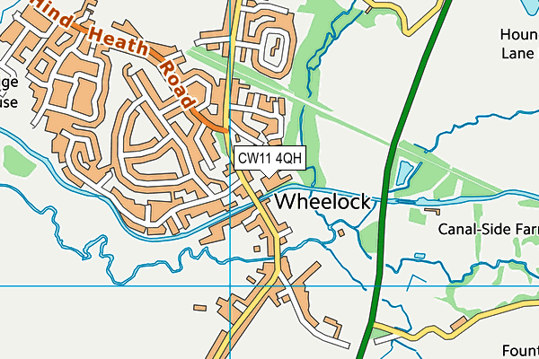 CW11 4QH map - OS VectorMap District (Ordnance Survey) CW11 4QH map - OS VectorMap District (Ordnance Survey)