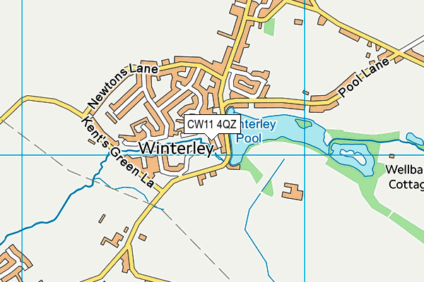 CW11 4QZ map - OS VectorMap District (Ordnance Survey) CW11 4QZ map - OS VectorMap District (Ordnance Survey)
