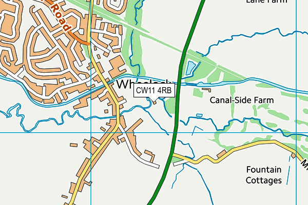 CW11 4RB map - OS VectorMap District (Ordnance Survey) CW11 4RB map - OS VectorMap District (Ordnance Survey)