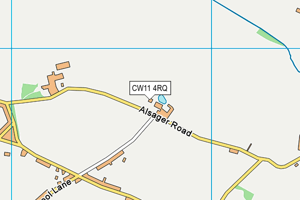 CW11 4RQ map - OS VectorMap District (Ordnance Survey) CW11 4RQ map - OS VectorMap District (Ordnance Survey)