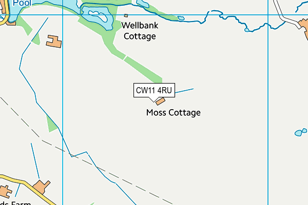 CW11 4RU map - OS VectorMap District (Ordnance Survey) CW11 4RU map - OS VectorMap District (Ordnance Survey)