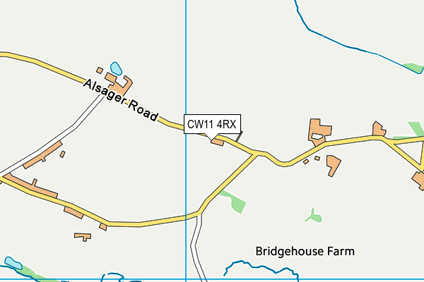 CW11 4RX map - OS VectorMap District (Ordnance Survey) CW11 4RX map - OS VectorMap District (Ordnance Survey)
