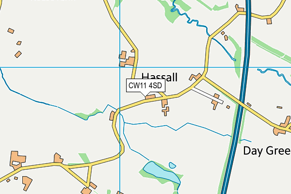 CW11 4SD map - OS VectorMap District (Ordnance Survey) CW11 4SD map - OS VectorMap District (Ordnance Survey)