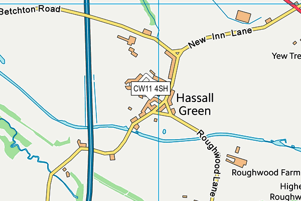 CW11 4SH map - OS VectorMap District (Ordnance Survey) CW11 4SH map - OS VectorMap District (Ordnance Survey)