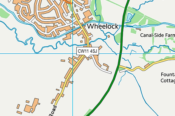 CW11 4SJ map - OS VectorMap District (Ordnance Survey) CW11 4SJ map - OS VectorMap District (Ordnance Survey)